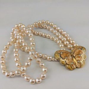 Kenneth J. Lane Butterfly Necklace